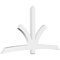 Ekena Millwork Davenport Architectural Grade PVC Gable Bracket, 108"W x 58 1/2"H x 4"D x 6"F, 13/12 Pitch GBP108X59X0406DAV00 - alternate 1